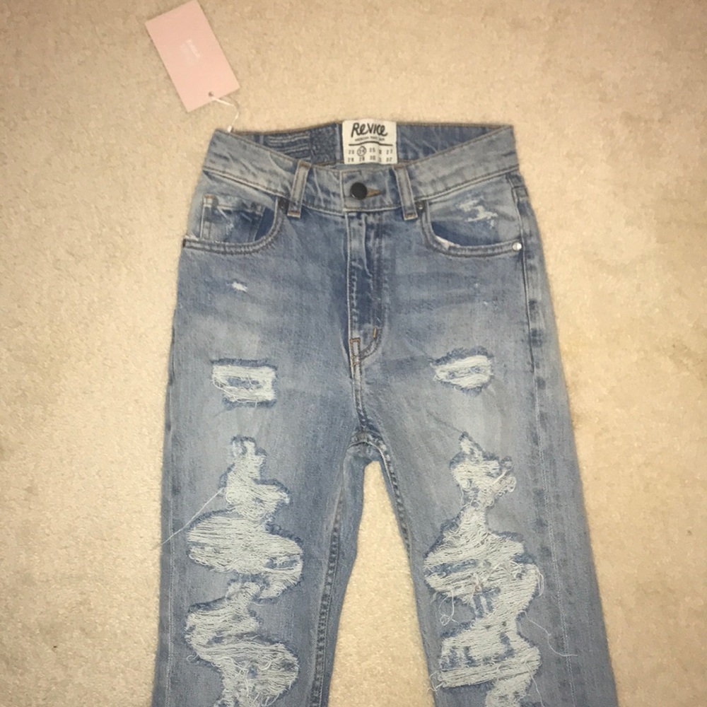 Revice Denim distressed cuffed jeans